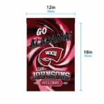 Western Kentucky Hilltoppers Garden Flag Customized Swirl Vortex Red Best Selling