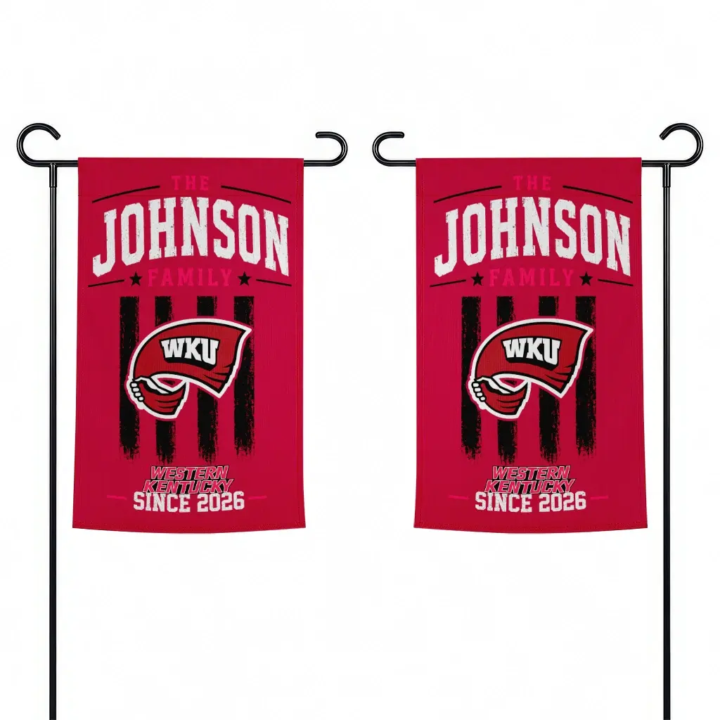 Western Kentucky Hilltoppers Garden Flag Personalized Distressed Stripes Red Fashion Forward Western Kentucky Hilltoppers Garden Flag Personalized Distressed Stripes Red Fashion Forward