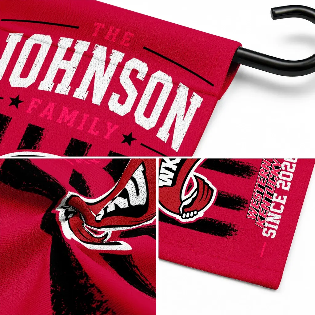 Western Kentucky Hilltoppers Garden Flag Personalized Distressed Stripes Red Latest Model Western Kentucky Hilltoppers Garden Flag Personalized Distressed Stripes Red Latest Model