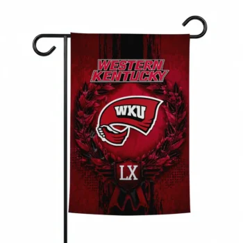 Western Kentucky Hilltoppers Garden Flag Personalized Laurel Wreath Red Best Selling