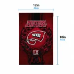 Western Kentucky Hilltoppers Garden Flag Personalized Laurel Wreath Red Best Selling