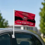Western Kentucky Hilltoppers House Flag Custom Brushed Streaks Red Best Selling