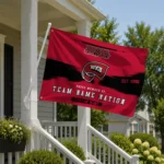 Western Kentucky Hilltoppers House Flag Custom Brushed Streaks Red Best Selling