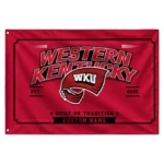 Western Kentucky Hilltoppers House Flag Custom Ornate Border Red Best Selling