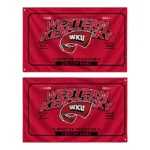 Western Kentucky Hilltoppers House Flag Custom Ornate Border Red Best Selling