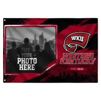 Western Kentucky Hilltoppers House Flag Personalized Framed Photo Red Black Best Selling