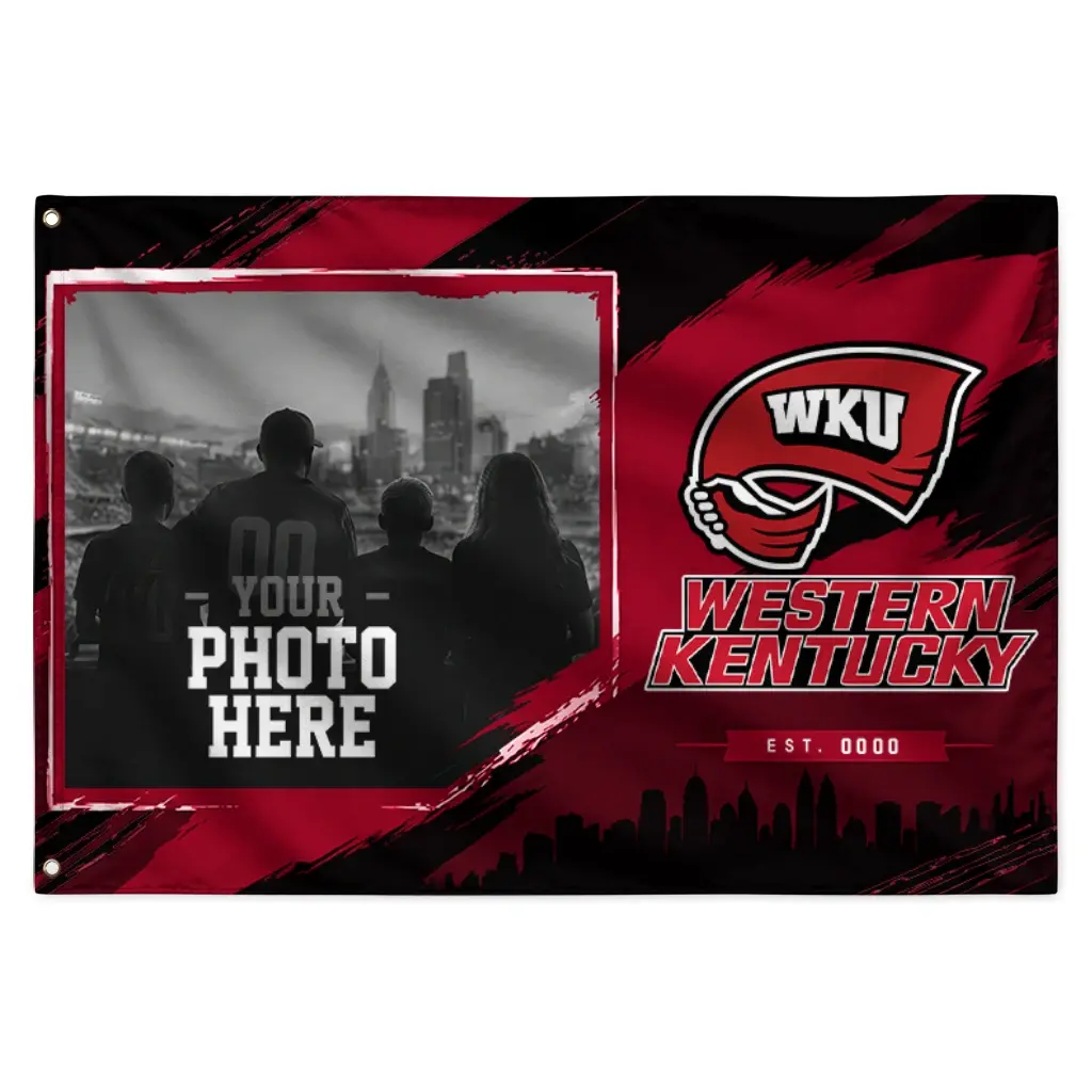 Western Kentucky Hilltoppers House Flag Personalized Framed Photo Red Black Best Selling Western Kentucky Hilltoppers House Flag Personalized Framed Photo Red Black Best Selling