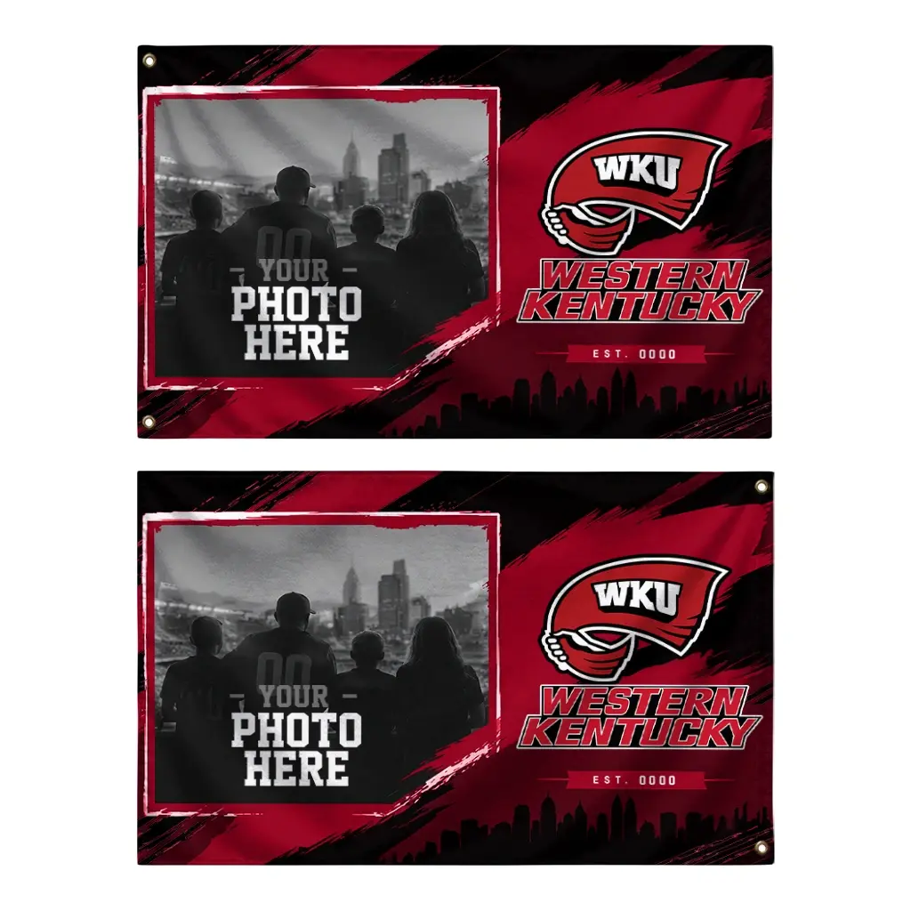 Western Kentucky Hilltoppers House Flag Personalized Framed Photo Red Black Fashion Forward Western Kentucky Hilltoppers House Flag Personalized Framed Photo Red Black Fashion Forward