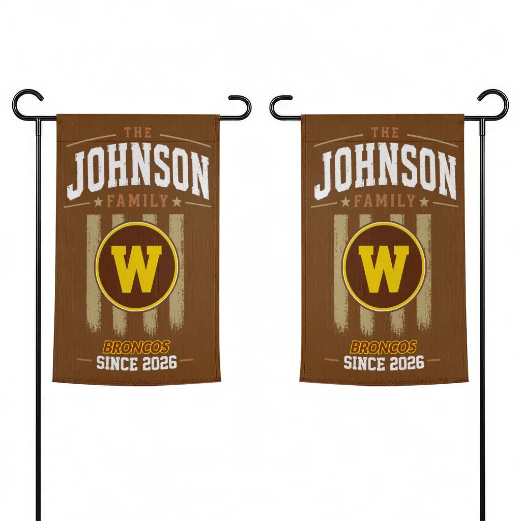 Western Michigan Broncos Garden Flag Custom Distressed Stripes Brown Fashion Forward Western Michigan Broncos Garden Flag Custom Distressed Stripes Brown Fashion Forward