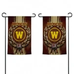 Western Michigan Broncos Garden Flag Custom Laurel Wreath Brown Best Selling