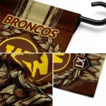 Western Michigan Broncos Garden Flag Custom Laurel Wreath Brown Best Selling