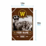 Western Michigan Broncos Garden Flag Custom Photo Frame Brown Best Selling
