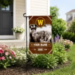 Western Michigan Broncos Garden Flag Custom Photo Frame Brown Best Selling