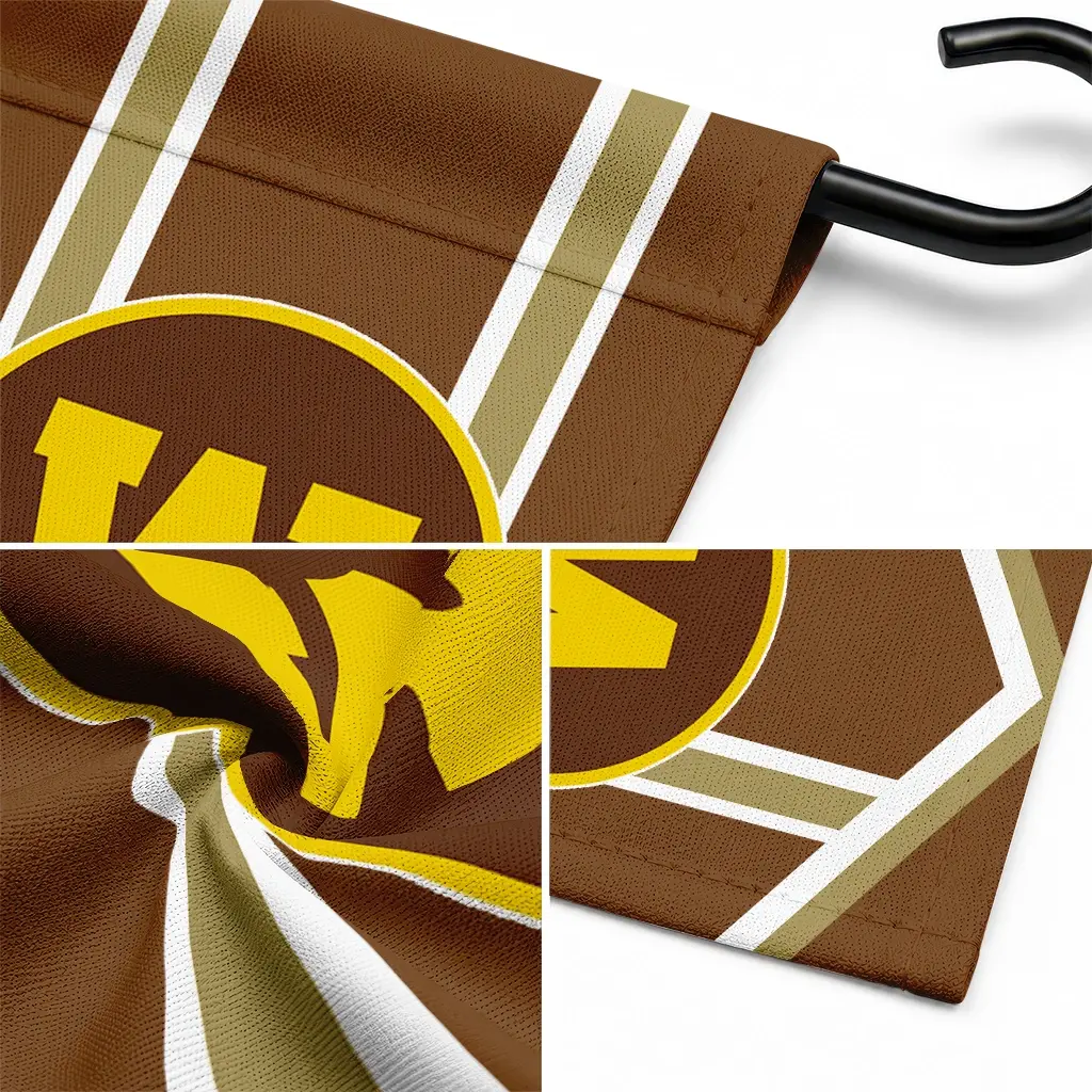 Western Michigan Broncos Garden Flag Customized Chevron Stripes Brown Latest Model Western Michigan Broncos Garden Flag Customized Chevron Stripes Brown Latest Model