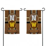 Western Michigan Broncos Garden Flag Customized Circle Medallion Brown Best Selling