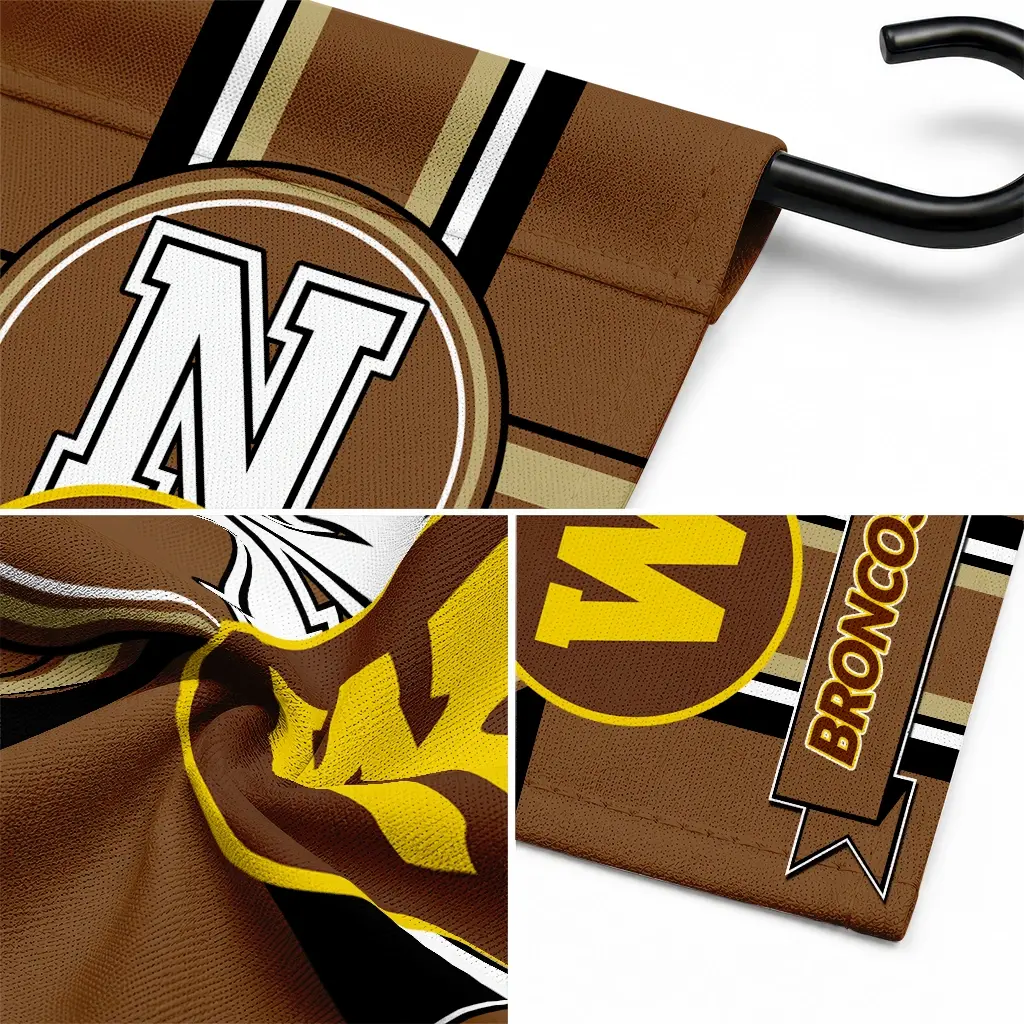 Western Michigan Broncos Garden Flag Customized Circle Medallion Brown Latest Model Western Michigan Broncos Garden Flag Customized Circle Medallion Brown Latest Model