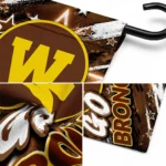 Western Michigan Broncos Garden Flag Personalized Glowing Star Brown Best Selling