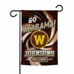 Western Michigan Broncos Garden Flag Personalized Swirl Vortex Brown Best Selling