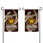 Western Michigan Broncos Garden Flag Personalized Swirl Vortex Brown Best Selling