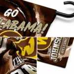 Western Michigan Broncos Garden Flag Personalized Swirl Vortex Brown Best Selling