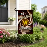 Western Michigan Broncos Garden Flag Personalized Swirl Vortex Brown Best Selling