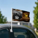 Western Michigan Broncos House Flag Custom Framed Photo Brown Black Best Selling
