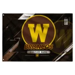 Western Michigan Broncos House Flag Custom Speed Slashes Brown Best Selling