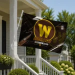 Western Michigan Broncos House Flag Custom Speed Slashes Brown Best Selling