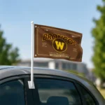Western Michigan Broncos House Flag Customized Ornate Border Brown Best Selling