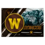Western Michigan Broncos House Flag Personalized Diagonal Stripes Brown Best Selling