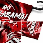 Wisconsin Badgers Garden Flag Custom Swirl Vortex Red Best Selling