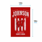 Wisconsin Badgers Garden Flag Customized Distressed Stripes Red Best Selling