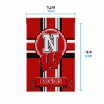Wisconsin Badgers Garden Flag Personalized Circle Medallion Red Best Selling
