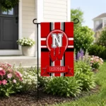 Wisconsin Badgers Garden Flag Personalized Circle Medallion Red Best Selling