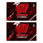 Wisconsin Badgers House Flag Customized Speed Slashes Red Best Selling
