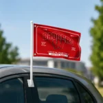 Wisconsin Badgers House Flag Personalized Ornate Border Red Best Selling