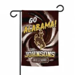 Wyoming Cowboys Garden Flag Custom Swirl Vortex Brown Best Selling
