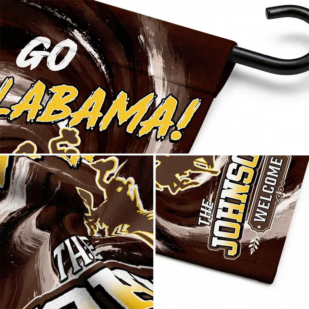 Wyoming Cowboys Garden Flag Custom Swirl Vortex Brown Latest Model Wyoming Cowboys Garden Flag Custom Swirl Vortex Brown Latest Model