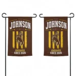 Wyoming Cowboys Garden Flag Customized Distressed Stripes Brown Best Selling