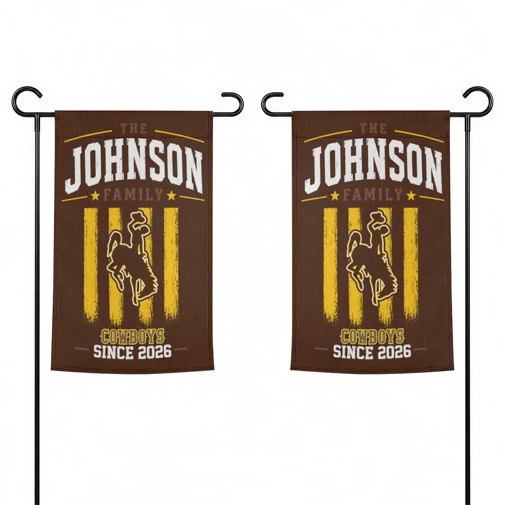 Wyoming Cowboys Garden Flag Customized Distressed Stripes Brown Fashion Forward Wyoming Cowboys Garden Flag Customized Distressed Stripes Brown Fashion Forward