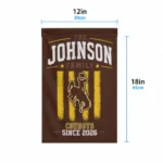 Wyoming Cowboys Garden Flag Customized Distressed Stripes Brown Best Selling