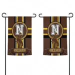 Wyoming Cowboys Garden Flag Personalized Circle Medallion Brown Best Selling