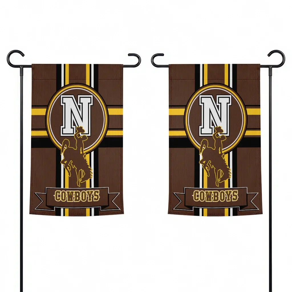 Wyoming Cowboys Garden Flag Personalized Circle Medallion Brown Fashion Forward Wyoming Cowboys Garden Flag Personalized Circle Medallion Brown Fashion Forward