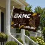 Wyoming Cowboys House Flag Custom Action Streaks Brown Best Selling