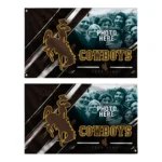 Wyoming Cowboys House Flag Custom Diagonal Stripes Brown Best Selling