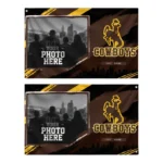 Wyoming Cowboys House Flag Customized Framed Photo Brown Black Best Selling