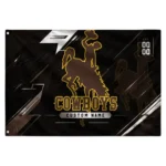 Wyoming Cowboys House Flag Customized Speed Slashes Brown Best Selling