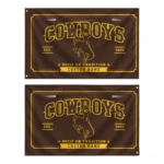 Wyoming Cowboys House Flag Personalized Ornate Border Brown Best Selling