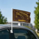 Wyoming Cowboys House Flag Personalized Ornate Border Brown Best Selling